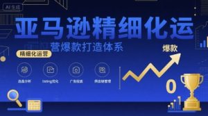 亚马逊精细化运营爆款打造体系，视频课+全套资料文档 - 网赚资源网-网赚资源网