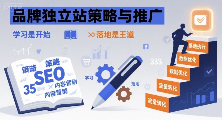 品牌独立站策略与推广，学习是开始，落地是王道-网赚资源网