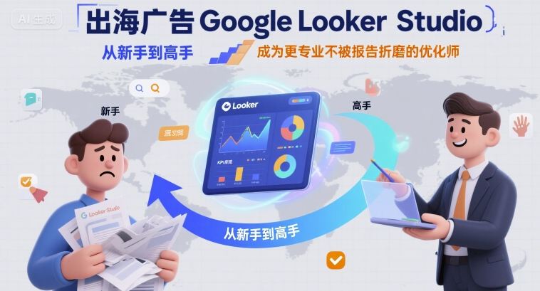 出海广告Google Looker Studio从新手到高手，成为更专业不被报告折磨的优化师-网赚资源网