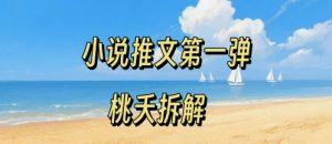 小说推文项目操作全流程第一弹，0粉就能做，门槛低非常适合新手 - 网赚资源网-网赚资源网