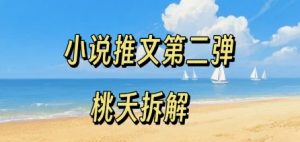 小说推文项目操作全流程第二弹，0粉就能做，门槛低非常适合新手 - 网赚资源网-网赚资源网