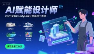 AI赋能设计师, 2025全新comfyui设计全流程工作流 ,室内-建筑-景观-美术,零基础直接上手-网赚资源网