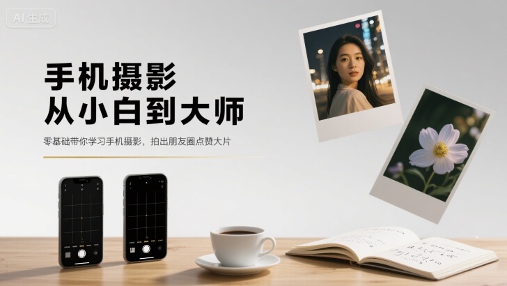 手机摄影从小白到大师，零基础带你学习手机摄影，拍出朋友圈点赞大片-网赚资源网