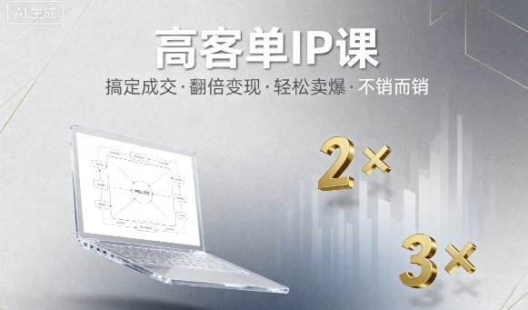 高客单IP课，搞定成交，搞定高客单IP，翻倍变现，轻松卖爆，不销而销 - 网赚资源网-网赚资源网