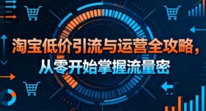 淘宝低价引流与运营全攻略，从零开始掌握流量密码-网赚资源网
