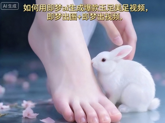 如何用即梦ai生成爆款玉足美足视频，即梦出图+即梦出视频，快速涨粉-网赚资源网