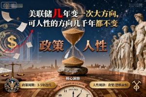 付费文章：美联储几年变一次大方向，可人性的方向几千年都不变 - 网赚资源网-网赚资源网