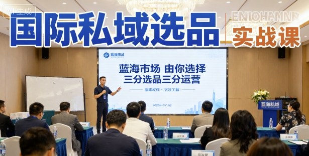 国际私域选品实战课，蓝海市场由你选择，七分选品三分运营-网赚资源网