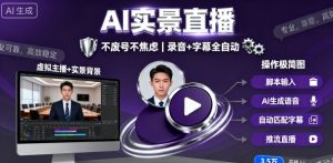 宝子哥9月20日线下课，AI实景直播，不废号不焦虑（录音+字幕）-网赚资源网