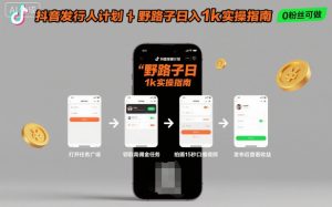 抖音发行人计划全新野路子玩法，随时随地，只要有手机，就能操作，日入1k+【揭秘】 - 网赚资源网-网赚资源网