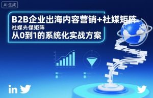B2B企业出海内容营销+社媒矩阵，从0到1的系统化实战方案 - 网赚资源网-网赚资源网