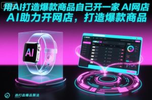 用AI打造爆款商品自己开一家AI网店，AI助力开网店，打造爆款商品 - 网赚资源网-网赚资源网