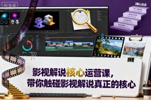 影视解说核心运营课,带你触碰影视解说真正的核心 - 网赚资源网-网赚资源网