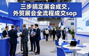 三步搞定展会成交,外贸展会全流程成交sop - 网赚资源网-网赚资源网