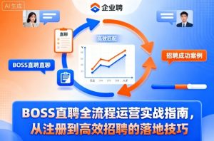 BOSS直聘全流程运营实战指南,从注册到高效招聘的落地技巧-网赚资源网