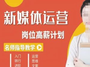 新媒体运营高薪升核培养计划，入门-转行-进阶 - 网赚资源网-网赚资源网
