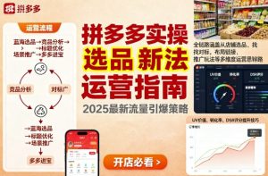 王校长9月12拼多多实操新玩法,全链路涵盖从店铺选品、找对标,布局链接,推广玩法等多维度运营思路(更新)-网赚资源网