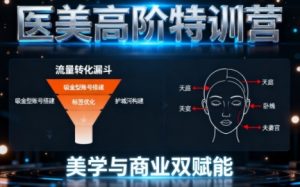 0-1000W医美高阶特训营课程，美学与商业双赋能-网赚资源网