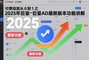 付费投放从0到1之2025年巨量AD最新版本功能讲解-网赚资源网