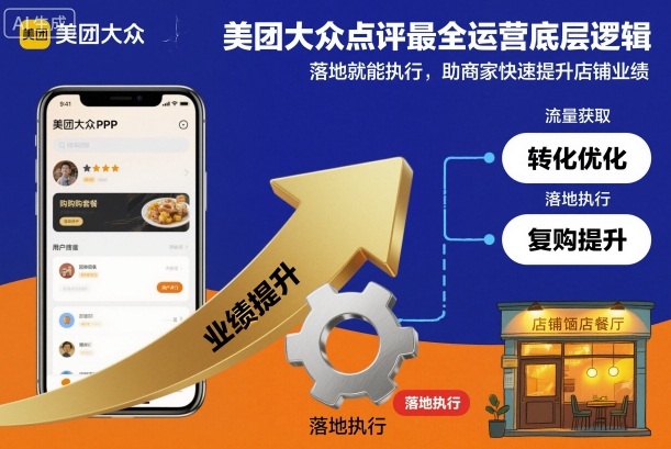 美团大众点评最全运营底层逻辑，落地就能执行，助商家快速提升店铺业绩