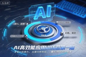 AI高效能应用训练营第一期，学会AI应用力，从提问到驾驭，做AI时代的领航者-网赚资源网