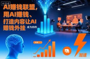 AI賺钱联盟,用AI賺钱、打造内容让AI成为你的賺钱外挂-网赚资源网