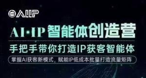 AI·IP智能体创造营,手把手带你打造IP获客智能体,高成交创始人IP课-网赚资源网