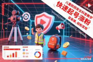 儿童防拐安全科普知识视频制作教学，快速起号涨粉，容易爆，轻松变现-网赚资源网