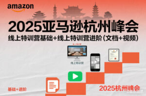 2025亚马逊杭州峰会，线上特训营基础+线上特训营进阶（文档+视频）-网赚资源网