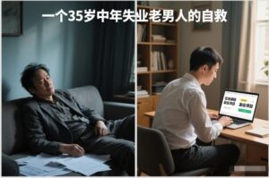 付费文章：一个35岁中年失业老男人的自救-网赚资源网