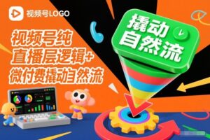 视频号纯直播底层逻辑+微付费撬动自然流-网赚资源网