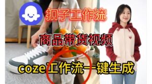 Coze扣子智能体工作流一键生成商品带货视频，保姆级搭建教学-网赚资源网