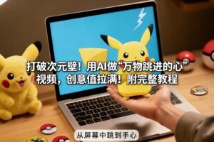 打破次元壁！用AI做【万物跳进手心】视频，创意值拉满！附完整教程-网赚资源网