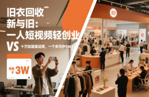 旧衣回收“新”与“旧”：一人短视频轻创业，VS十万加盟重运营，一个多月挣3W【揭秘】-网赚资源网