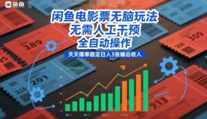 闲鱼电影票无脑玩法，无需人工干预，全自动操作，天天爆单稳定日入3张睡后收入【揭秘】-网赚资源网