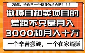 为什么卖项目能轻松月入10个W，而做项目却真正賺不到什么钱？原因竟然是这个！【揭秘】-网赚资源网
