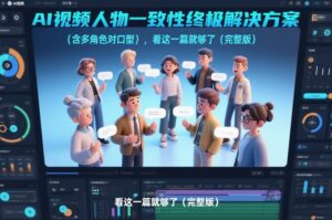 AI视频人物一致性终极解决方案（含多角色对口型），看这一篇就够了（完整版）-网赚资源网