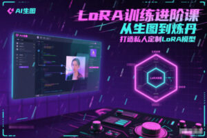 LoRA训练进阶课，从生图到炼丹，打造私人定制LoRA模型-网赚资源网