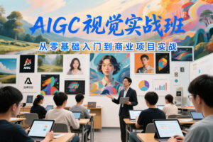 AIGC视觉实战班，从零基础入门到商业项目实战-网赚资源网