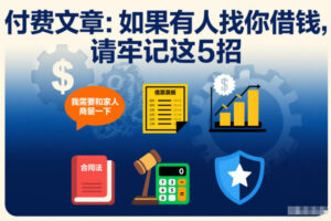 付费文章：如果有人找你借钱，请牢记这5招-网赚资源网