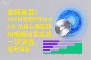 全网首发！10小时深度剖析Sora 2.0：从核心基础到AI视频场景实战，一次讲透，毫无保留-网赚资源网
