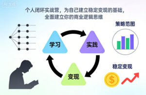 个人闭环实战营，为自己建立稳定变现的基础，全面建立你的商业逻辑思维-网赚资源网