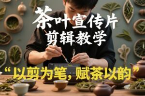 茶叶宣传片剪辑教学，以剪为笔，赋茶以韵，新手也能拍出高级感-网赚资源网
