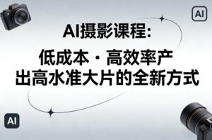 AI摄影课程，低成本高效率产出高水准大片的全新方式-网赚资源网