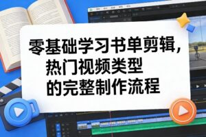 零基础学习书单剪辑，热门视频类型的完整制作流程（更新2026）-网赚资源网