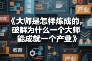 大师是怎样炼成的，破解为什么一个大师，能成就一个产业【电子书】-网赚资源网