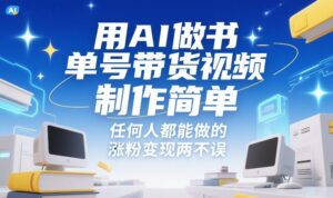 用AI做书单号带货视频，制作简单，任何人都能做的，涨粉变现两不误-网赚资源网