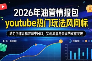 2026年油管情报包，youtube热门玩法风向标，助力创作者精准踩中风口，实现流量与变现的双重突破（更新）-网赚资源网