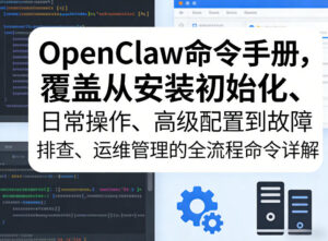 OpenClaw命令手册，覆盖从安装初始化、日常操作、高级配置到故障排查、运维管理的全流程命令详解-网赚资源网