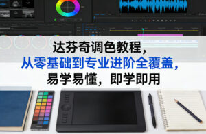 达芬奇调色教程，从零基础到专业进阶全覆盖，易学易懂，即学即用-网赚资源网